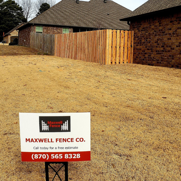 residential wooden fence 